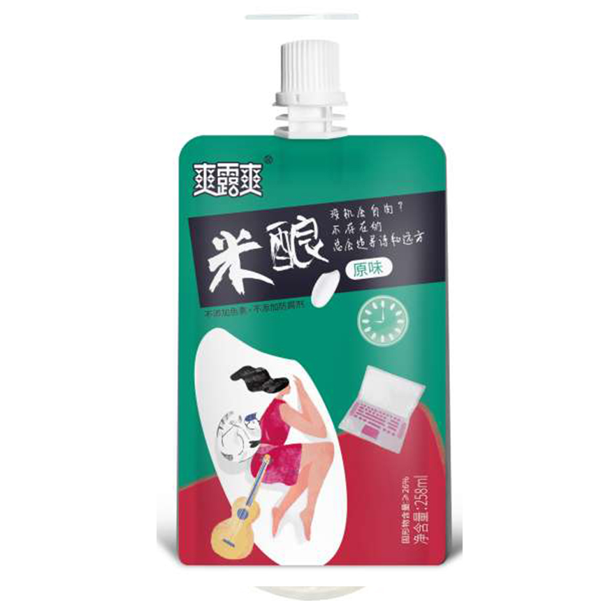 爽露爽大吸吸米酿原味258ml