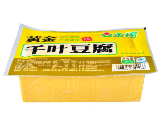 金锣黄金千叶豆腐360g